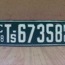 1928 North Carolina Solid Tire Truck License Plate NC Ts-67358 VG-RP