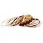 Gold/Brown bangle set