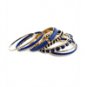 Gold/Navy Bangle Set