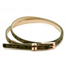 Olive Animal Print Belt