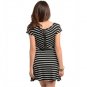 Black/White Stripe Dress-Medium