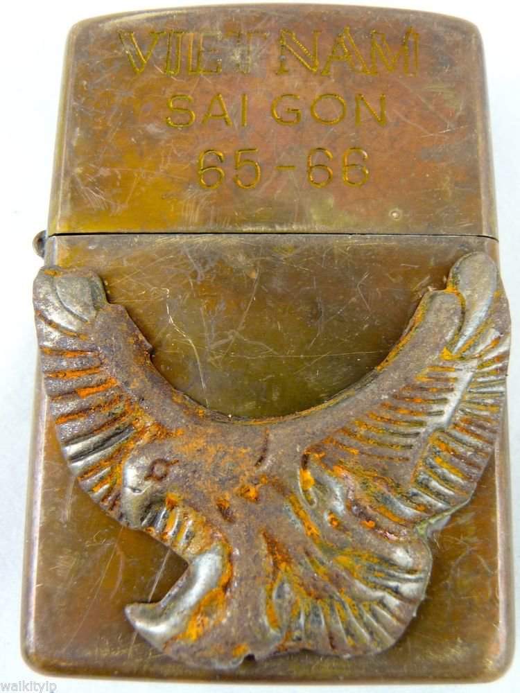 Vietnam War vintage cigarette cigarettes lighter lighters case 65 66 HAWK SKY A
