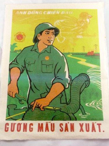 Viet Cong Vietnam War PROPRAGANDA Poster vietnamese annam leaflets LARGE S RARE