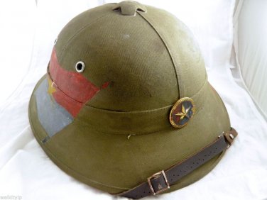 vietnam war inspired hat helmet viet cong vc vietcong pith 1 VN camp Us man rare