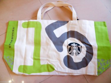 Starbucks Bag Coffee New Tote Canvas Edition Limited Bags Rare Green 2014 Gift a