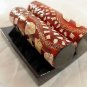 Card Deco Holder Business Art Credit One Red Wood i d Vintage Display Stand a b