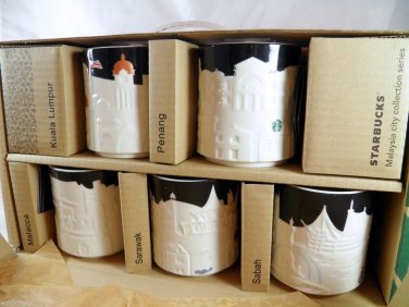 Malaysia Starbucks Relief 16oz City Mug Penang Kuala Lumpur Sarawak Mugs Series