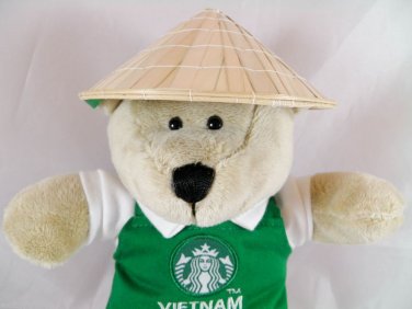 Bear Starbucks Bearista Vietnam Edition 2013 Plush nwt tags w new coffee apron a
