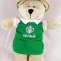 Bear Starbucks Bearista Vietnam Edition 2013 Plush nwt tags w new coffee apron a