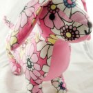 Doxie Plush Dog Dachshund Puppy Lovers new pink toy flower rare Long Body baby a