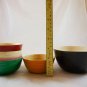 VIETNAM bamboo bowl set bowls wood salad soup blue wooden serving tray 6 PIECE 5