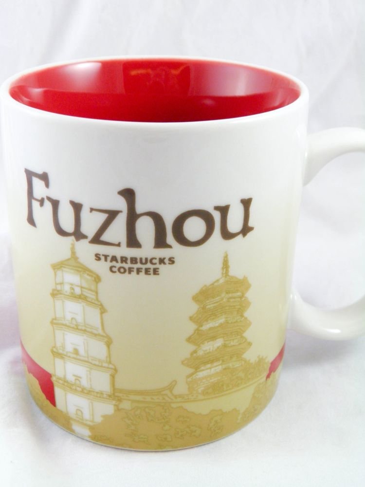 Starbucks Fuzhou City Mug China 16oz Coffee Cup Collector Series Mugs ...