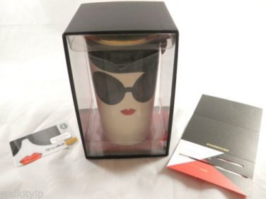 2015 Alice Olivia Starbucks Face Mug Stace 12 Oz Double New Traveler Wall Card