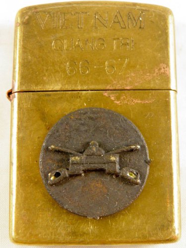 Vietnam War vintage cigarette cigarettes lighter lighters case 66 67 3d TANK HOT