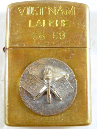 Vietnam War vintage cigarette cigarettes lighter lighters case 68 69 FLAG FIRE 3