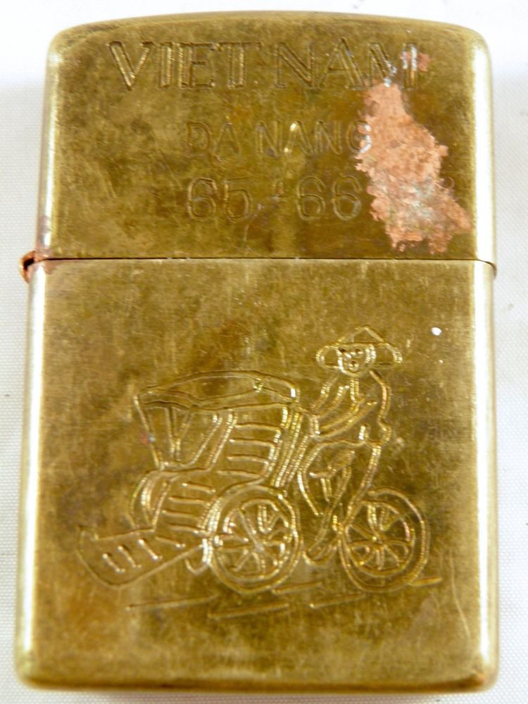 Vietnam War vintage cigarette cigarettes lighter lighters case 65 66 2D Rickshaw