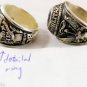 Ring Vietnam War Silver Stone Red Us Strong Men Army Ruby 925er Air Force sterl