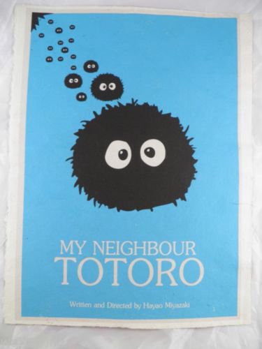 Poster Totoro Ghibli My Neighbor Japanese Promo Movie Cd Miyazaki Anime paper 1