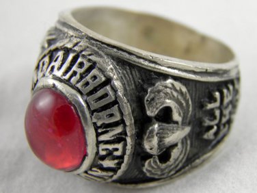 ring vietnam era military war gear collectibles SIZE 9 Red 82nd Airbrone divisio