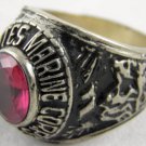 ring vietnam era military war gear collectibles SIZE 9.25 Red US Marine Corp. a
