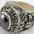 ring vietnam era military war gear collectibles SIZE 9.25 Black U.S. Marine Forc