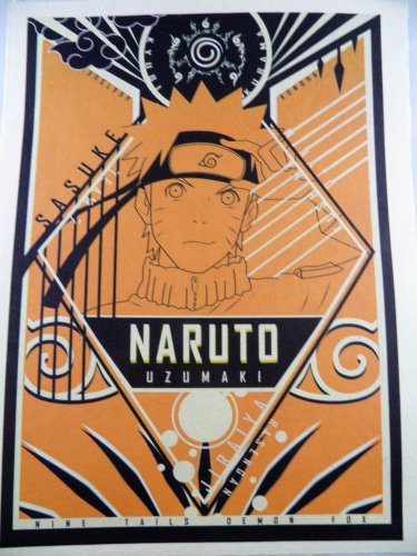 Naruto Poster Anime Art Print Wall Uzumaki 12x16 Picture Japan rough paper hot a