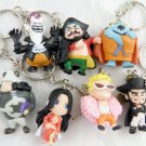One Piece Boa Hancock Key Keychain Bandai Gashapon Charm P2 Chain Figure Rubber