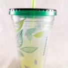 Green Cold Starbucks Cup 16 Oz Vine Leaves Tumbler New 16oz Straw clear lid w a