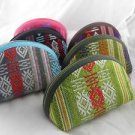 Purse Coin Wallet Holder Case Womens Nylon Set of 3 With Key Chain zip-around a