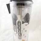 Starbucks Hong Kong 15th Anniversary Tumbler 3d Relief City View Travel 16oz New