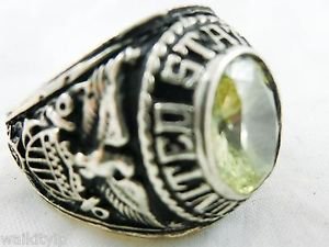 ring vietnam era military war gear collectibles SIZE 9.5 U.S. Navy United States