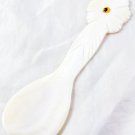 1 X 4" Inch Mother of Pearl Sea Shell Caviar Spoon Flower Vai Kiet Craft