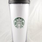 Starbucks Hot or Cold Travel Mug Tumbler, White with Green Logo