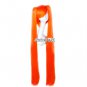 VOCALOID-Hatsune Miku Orange Straight Cosplay Hair Clip in Two Ponytails Wig