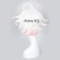 Anime Layered Hair Stylish Short White Mixed Pink Cosplay Wig + Free Wig Cap New