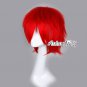 Cosplay Hair Vocaloid KAITO Dark Red Layered Anime Short Men Women Wig + Wig Cap