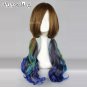 Lolita Brown Mixed Multi-Colors Long Curly Style Anime Cosplay Hair Wig