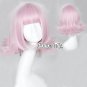 Dangan-Ronpa Nanami Chiaki Medium Fancy Cosplay Hair Light Pink Anime Curly Wig