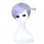 Mixed Light Purple Short Popular Anime Hair Layered Style Fancy Cosplay Wig