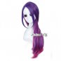Long Curly Popular Mixed Purple Anime Fancy Party Cosplay Hair Wig + Wig Cap