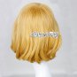DEVIL SURVIVOR 2 Yanagiya Otome Anime Cosplay Curly Girls Short Golden Lady Wig
