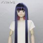 Panty and Stocking Stocking Long Straight Dark Blue Mixed Pink Cosplay Hair Wig