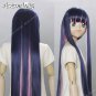 Panty and Stocking Stocking Long Straight Dark Blue Mixed Pink Cosplay Hair Wig