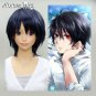 Psychic Detective Yakumo Short Dark Blue Layered Anime Cosplay Men Hair Wig