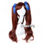 Another Akazawa Izumi Long Dark Brown Anime Wavy Cosplay Hair Wig Two Ponytails