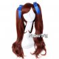 Another Akazawa Izumi Long Dark Brown Anime Wavy Cosplay Hair Wig Two Ponytails