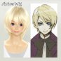 Black Butler Alois Trancy Short Wavy Light Blonde Cosplay Anime Hair Wig