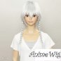 The TOUHOU PROJECT Sakuya Izayoi Short Silver White Cosplay Hair Wig + 2 Braids