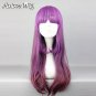Lolita Mixed Purple Long Wavy Style Women Girls Anime Cosplay Hair Wig