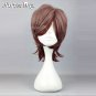 Short Mixed Brown Layered Stylish Anime Men Women Cosplay Party Hair Wig